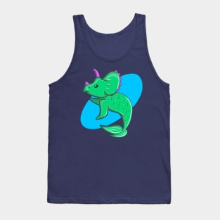 Dinosaur Mermaid - Triceratops Tank Top